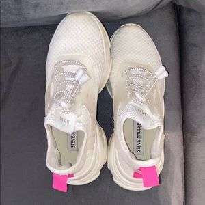 steve madden myles white sneakers